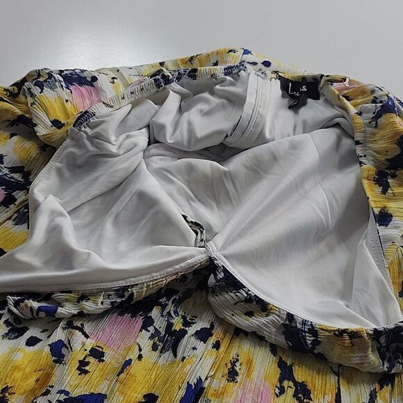 LULU'S HIGH SLIT FLORAL LINED STRAPPY Berryessa MAXI DRESS L LARGE - Picture 8 of 12